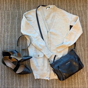 J. Crew 100% Merino Wool Cardigan